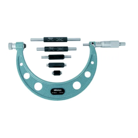 Adjustable Outside Micrometer with Interchangeable Anvils